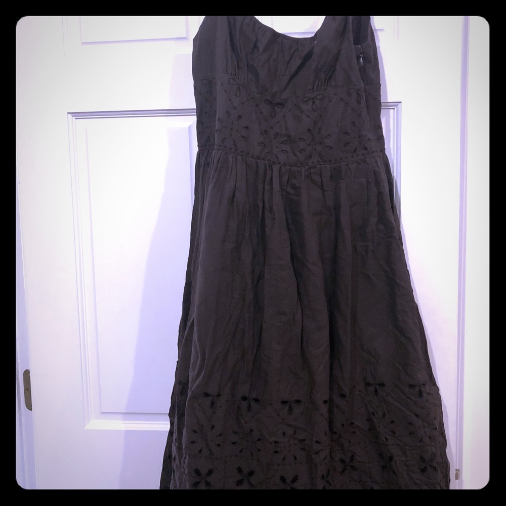 Brown Spaghetti Strap Sundresss